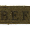 British Expeditionary Force (B.E.F.) Cloth Slip On Shoulder Title