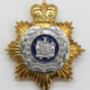 Jamaica Defence Force Anodised (Staybrite) Cap Badge - Queen's Crown
