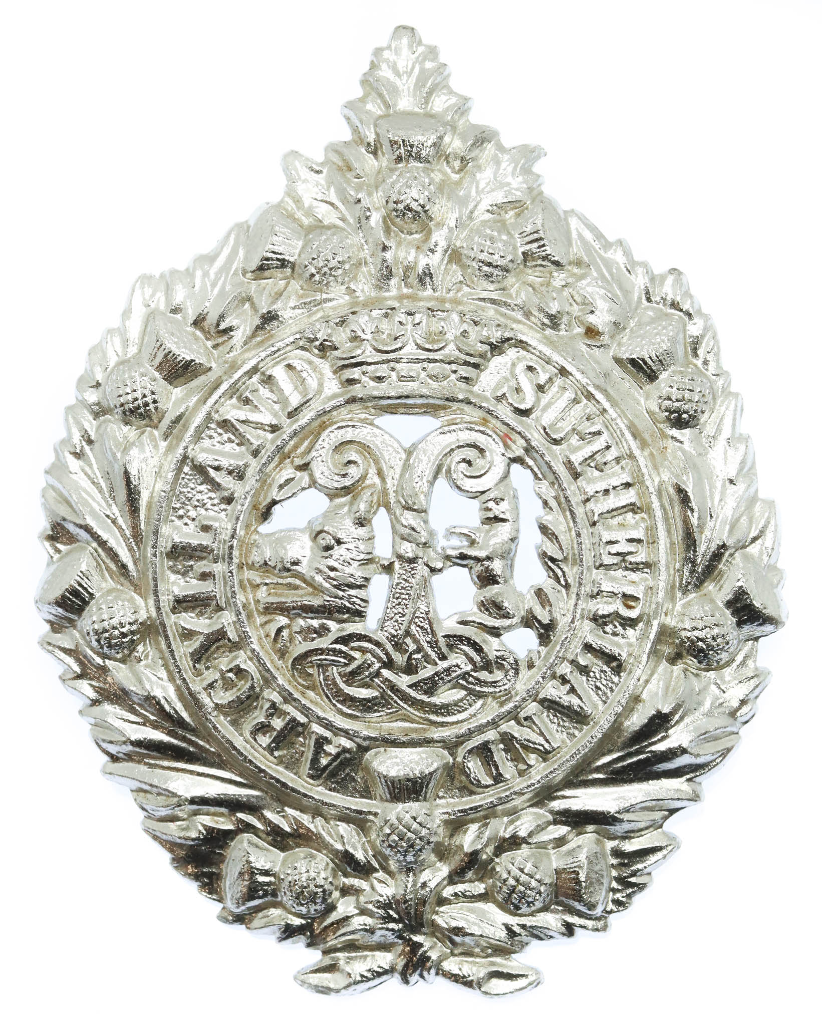 Argyll & Sutherland Highlanders Anodised (Staybrite) Cap Badge