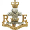 Royal Monmouthshire Royal Engineers Anodised (Staybrite) Cap Badge