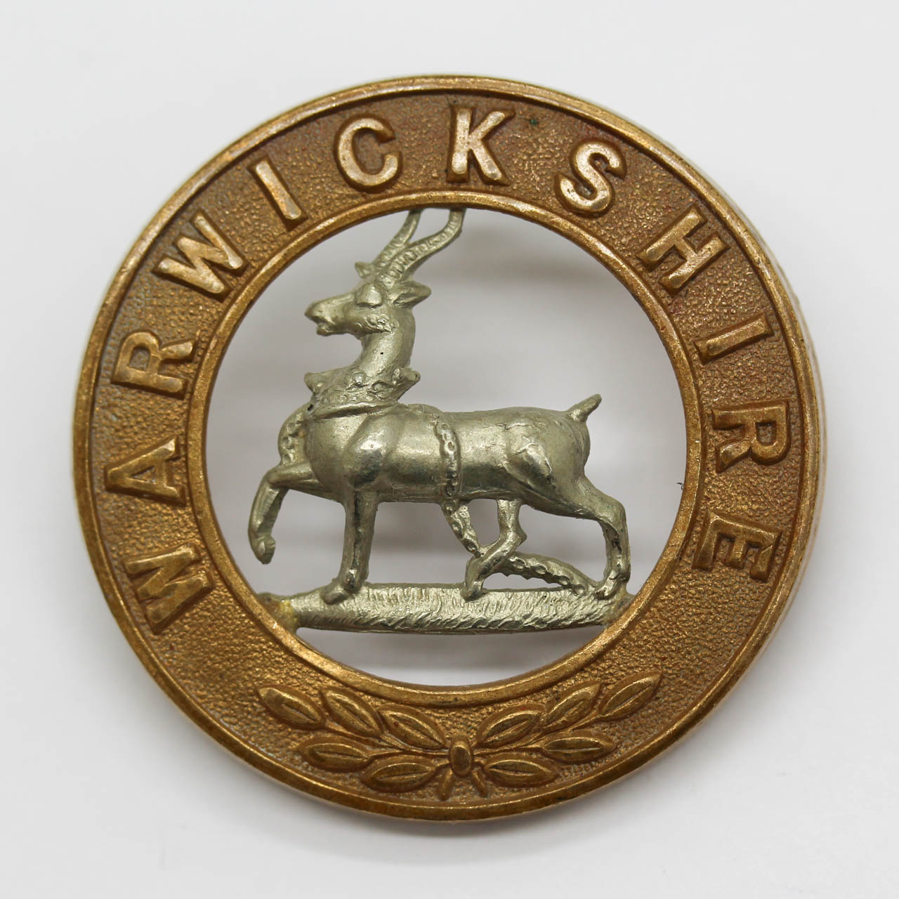 Royal Warwickshire Regiment Bi-metal Helmet Plate Centre