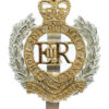 Royal Engineers Anodised (Staybrite) Cap Badge - Queen's Crown