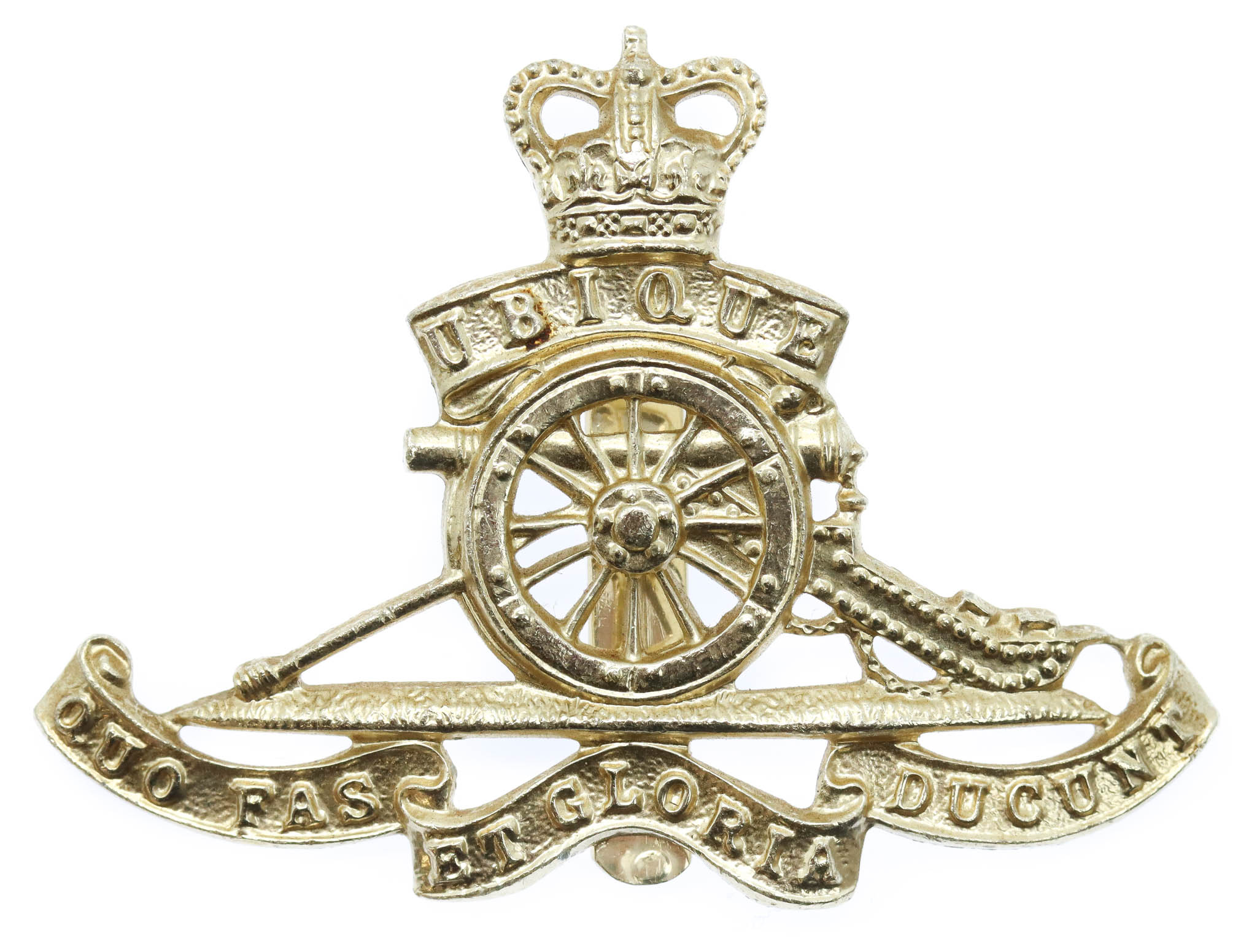 Royal Artillery Anodised (Staybrite) Cap Badge