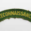 Reconnaissance Corps (RECONNAISSANCE) WW2 Printed Shoulder Title