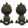 Pair of Royal Artillery Officer's Bronze Collar Badges