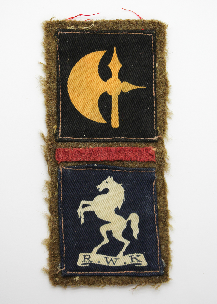 WW2 6th Battalion Royal West Kent 78th Division Battle Dress Formation Signs Insignia