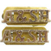 Pair of  Argyll & Sutherland Highlanders (A&SH) Anodised (Staybrite) Shoulder Titles