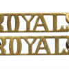Pair of 1st Royal Dragoons (ROYALS) Shoulder Titles