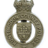 Huntingdon County Police (Huntingdonshire County Constabulary) Cap Badge - King's Crown