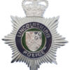 Lincolnshire Police Enamelled Helmet Plate - Queen's Crown