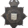Borough of Hastings Police Night Helmet Plate - King's Crown