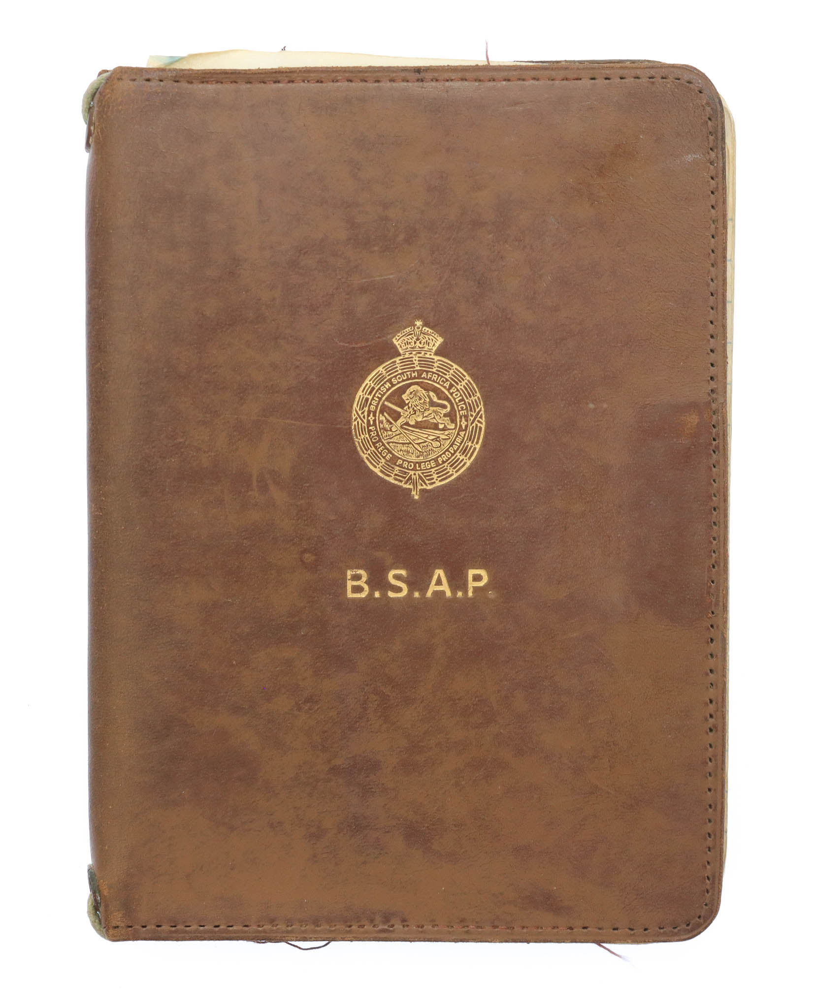 British South Africa Police Leather Pocket Notebook 