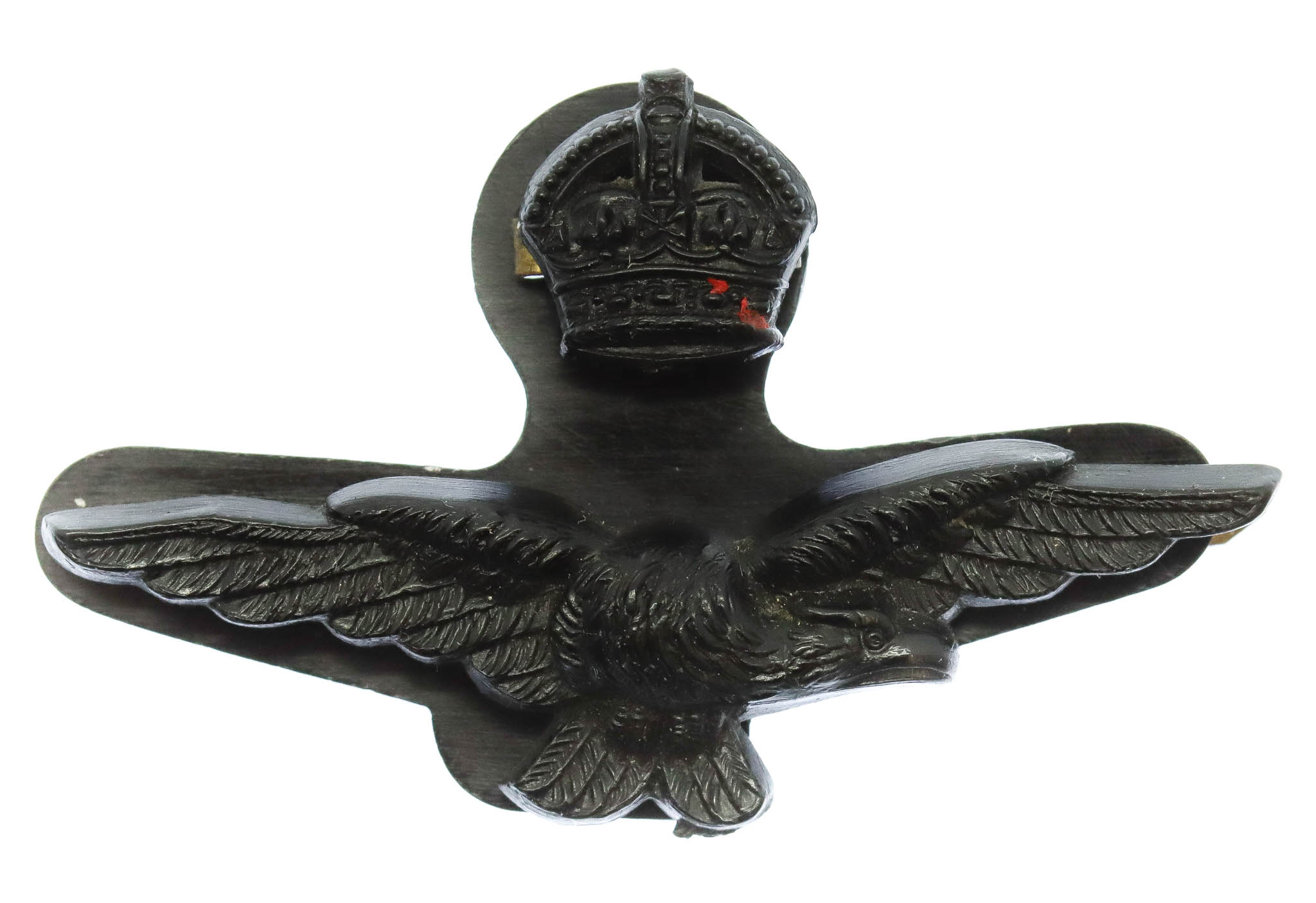 Scarce Royal Air Force (R.A.F.) Officer's WW2 Plastic Economy Cap Badge