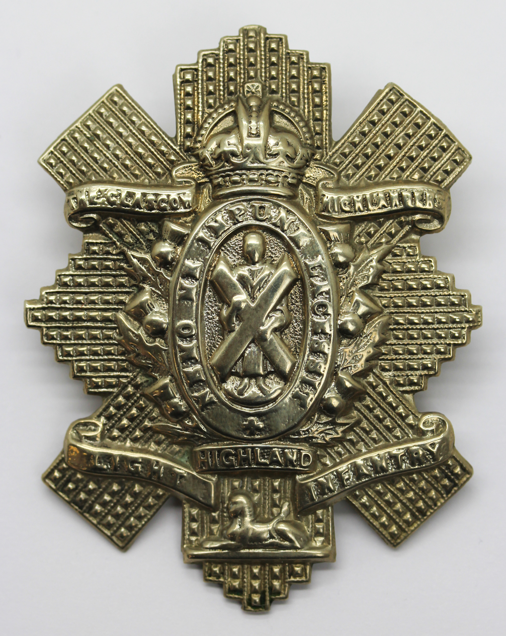 2nd Bn. Glasgow Highlanders, Highland Light Infantry Cap Badge