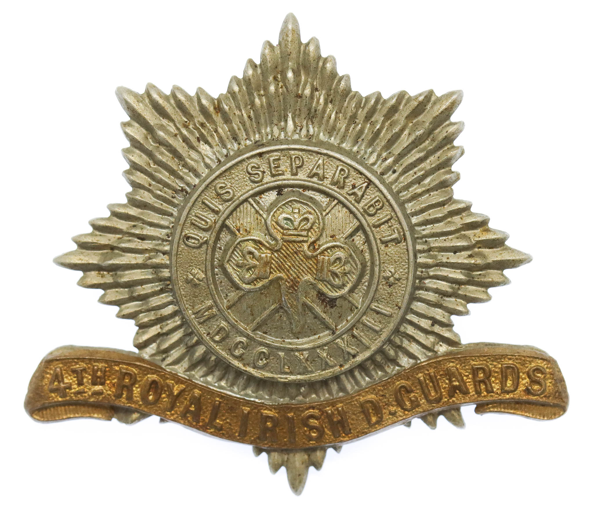 Victorian 4th Royal Irish Dragoon Guards Cap Badge