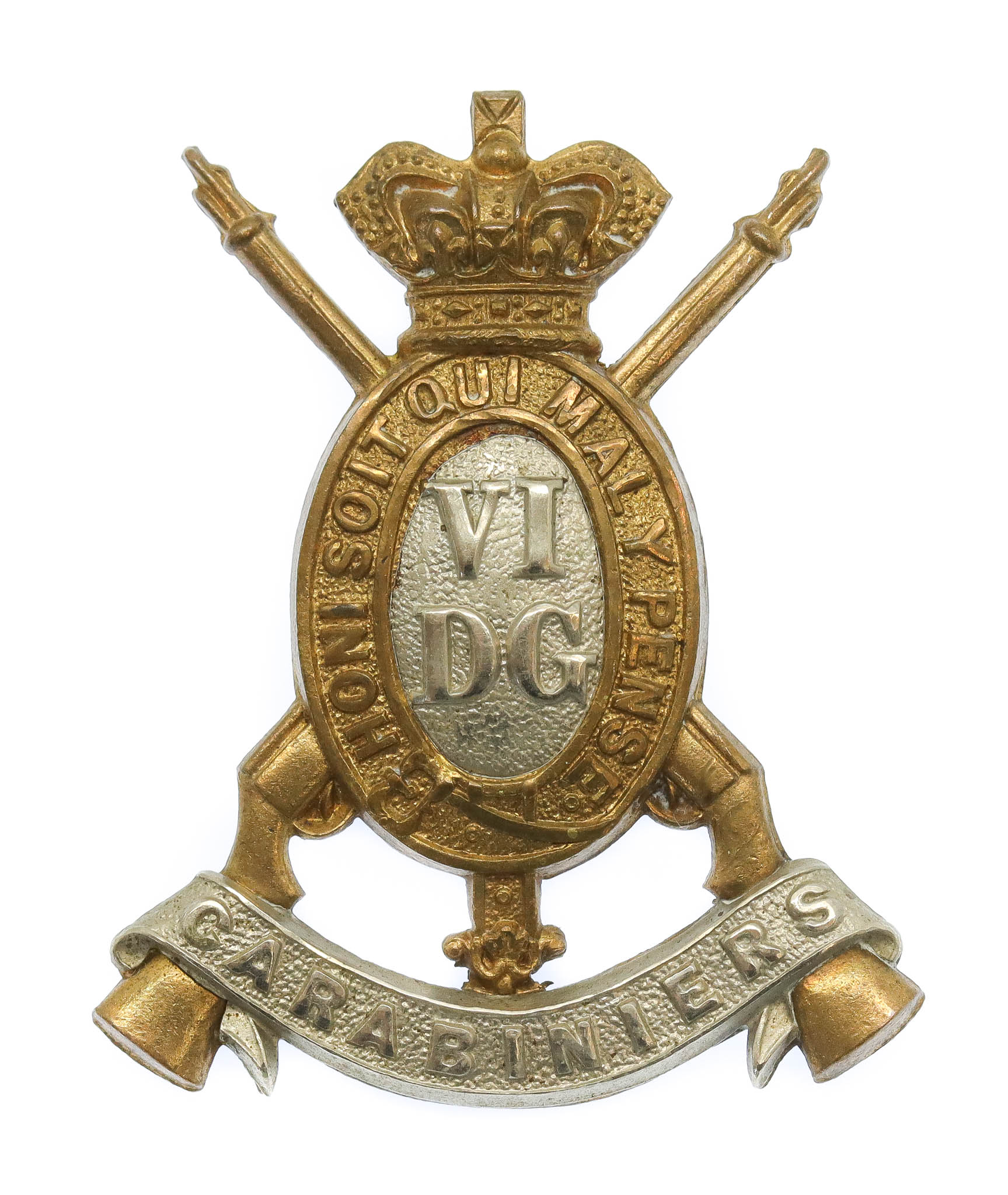 Victorian 6th Dragoon Guards (Carabiniers) Cap Badge