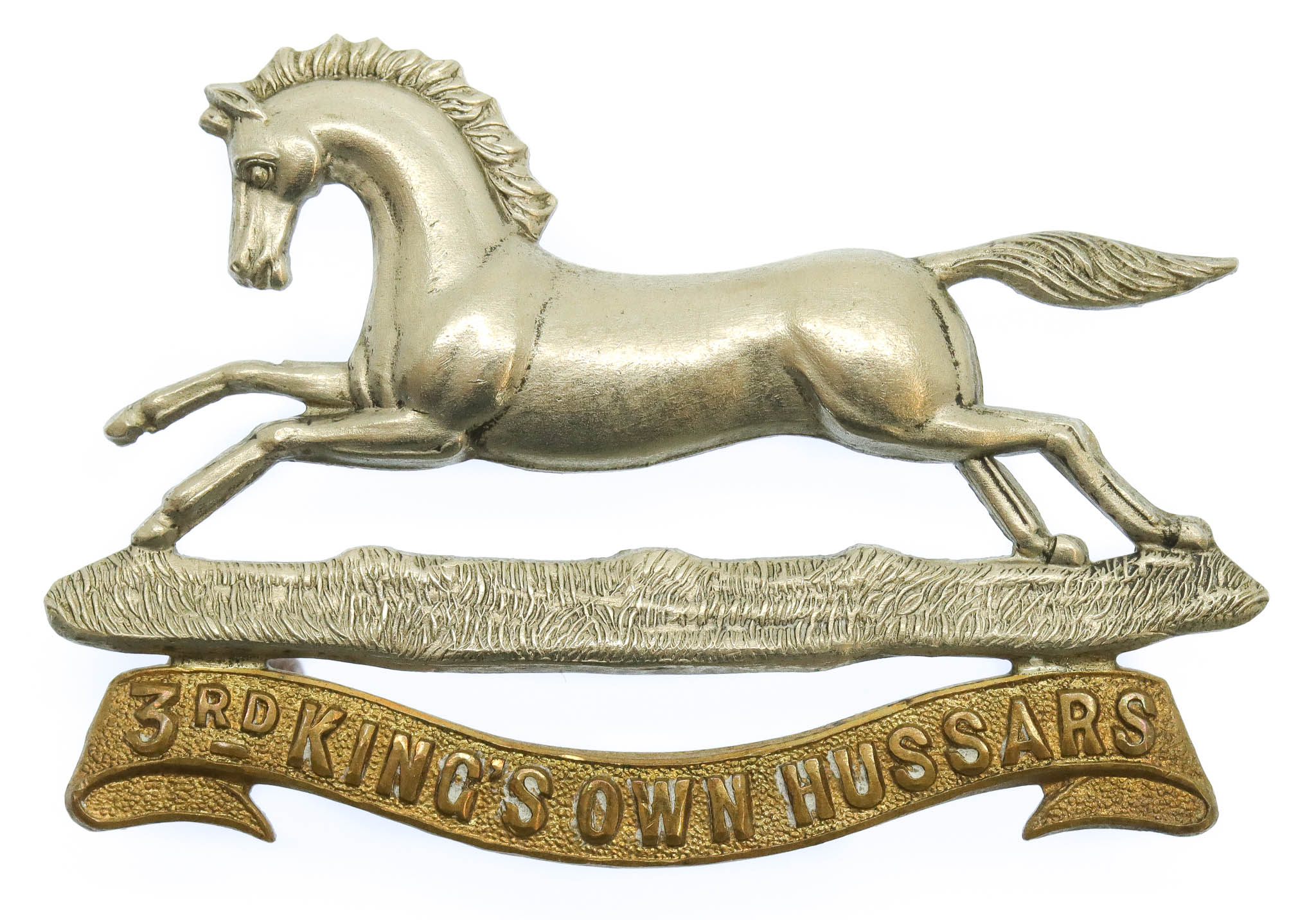 Victorian 3rd King's Own Hussars Cap Badge