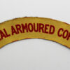Royal Armoured Corps (ROYAL ARMOURED CORPS) WW2 Printed Shoulder Title
