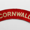Duke of Cornwall's Light Infantry (CORNWALL) WW2 Printed Shoulder Title