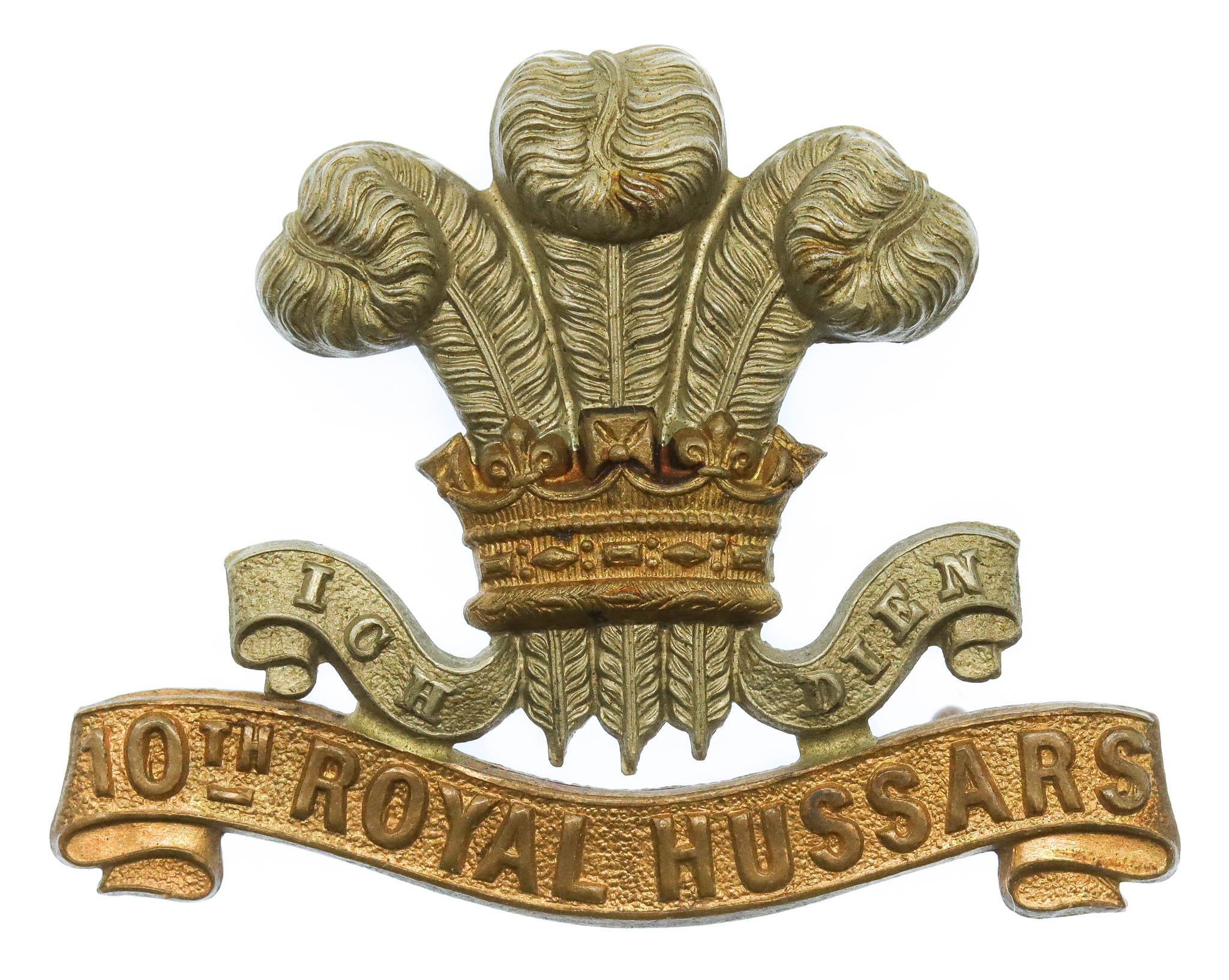 Victorian/Edwardian 10th Royal Hussars Cap Badge