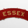 Essex Regiment (ESSEX) WW2 Printed Shoulder Title