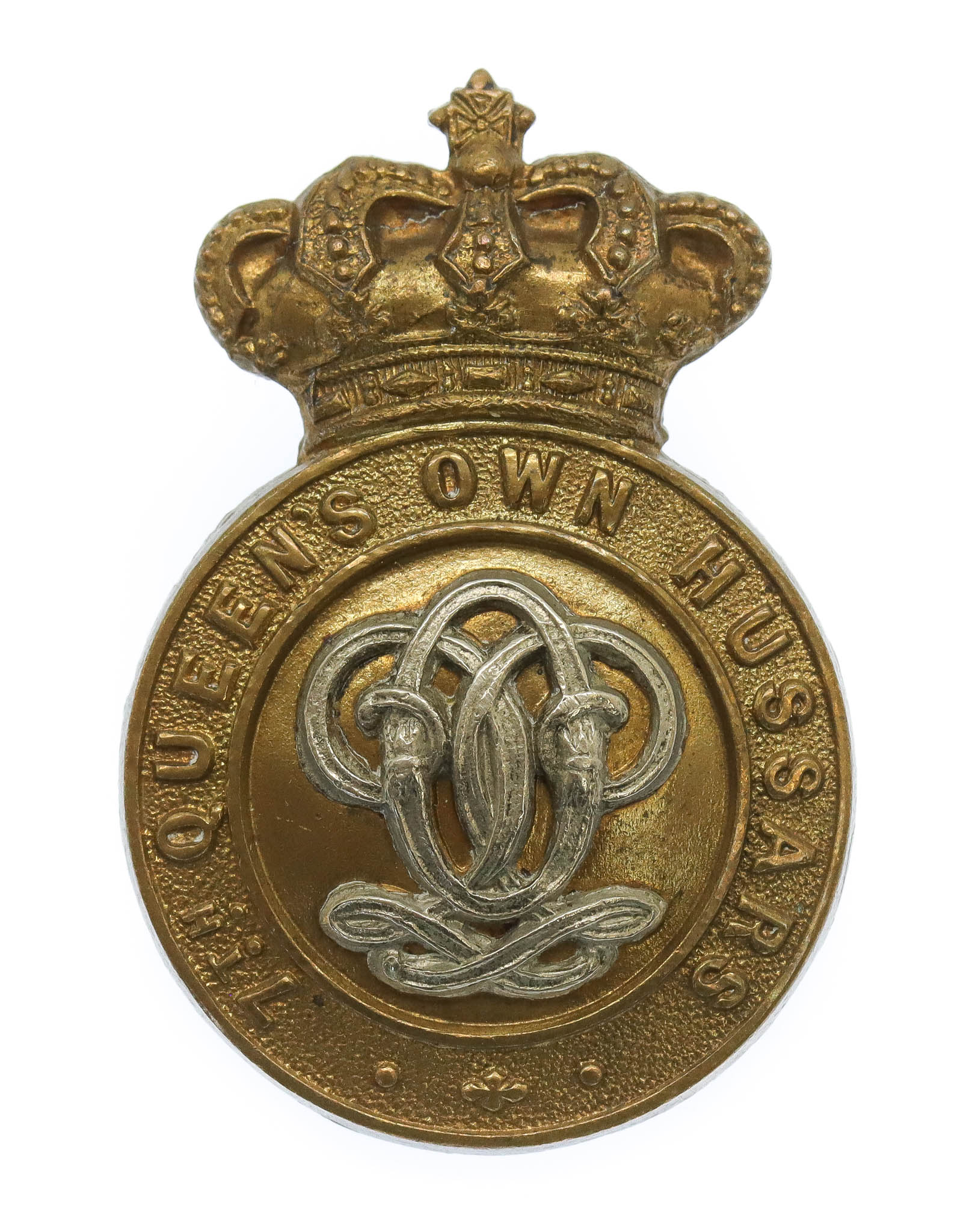 Victorian 7th Queen's Own Hussars Cap Badge