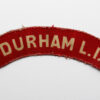 Durham Light Infantry (DURHAM L.I.) WW2 Printed Shoulder Title