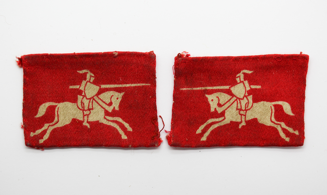 Pair of 8th Corps Printed Formation Signs (2nd Pattern)