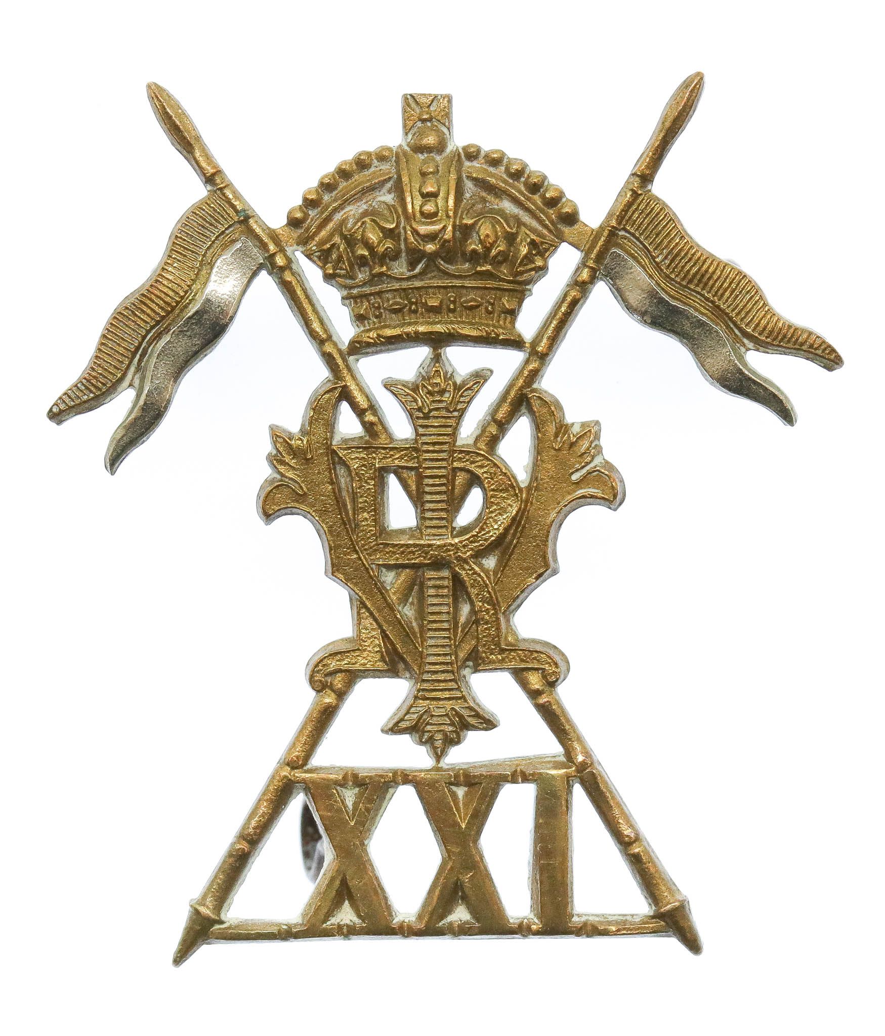 Victorian 21st (Empress of India's) Lancers Cap Badge 