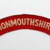 Monmouthshire Regiment (MONMOUTHSHIRE) WW2 Printed Shoulder Title