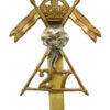27th Lancers Cap Badge - King's Crown