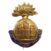 WWI Royal Inniskilling Fusiliers Brass & Enamel Sweetheart Brooch