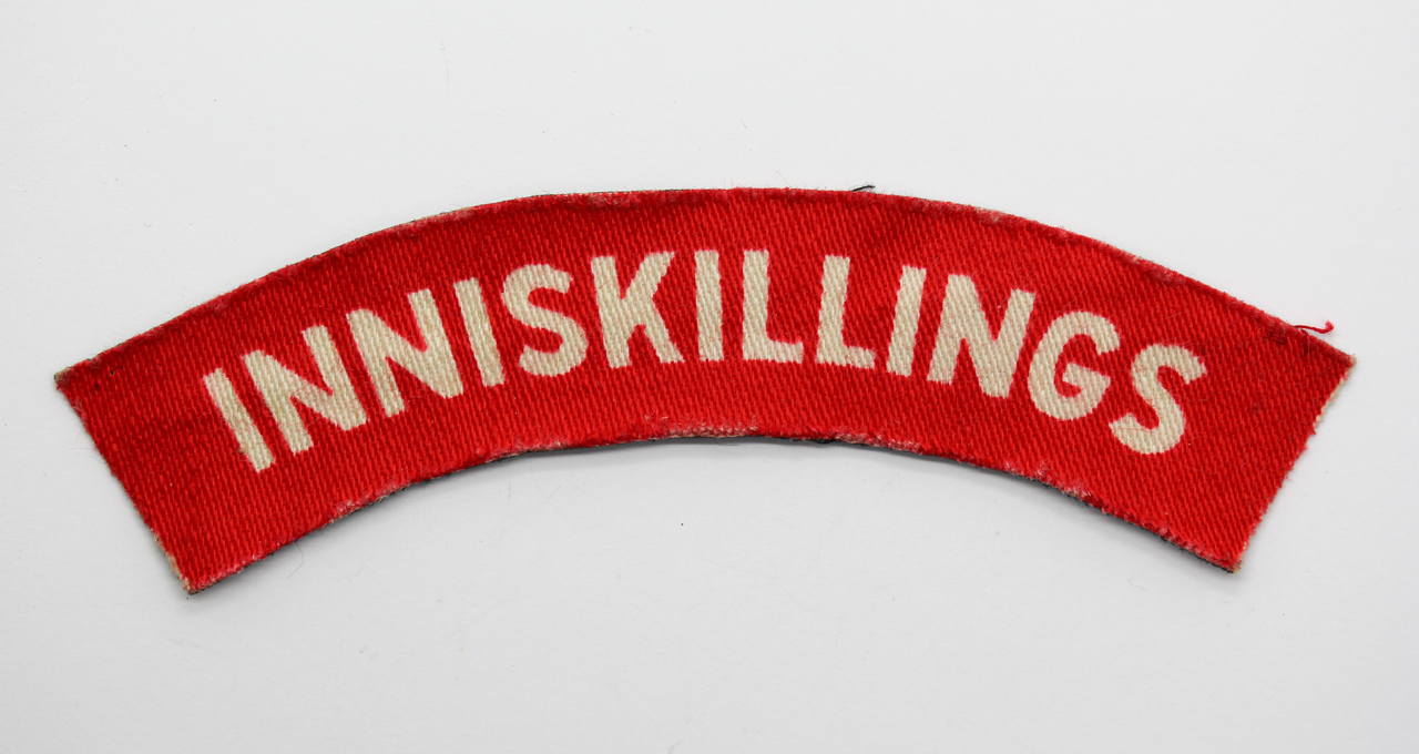 Royal Inniskilling Fusiliers (INNISKILLINGS) WW2 Printed Shoulder Title