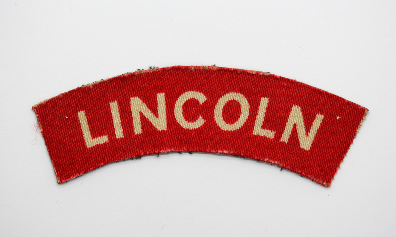 Lincolnshire Regiment (Lincoln) WW2 Printed Shoulder Title
