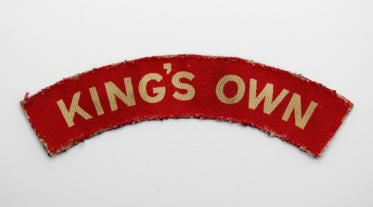 King's Own Royal Lancaster Regiment (KING'S OWN) WW2 Printed Shoulder Title