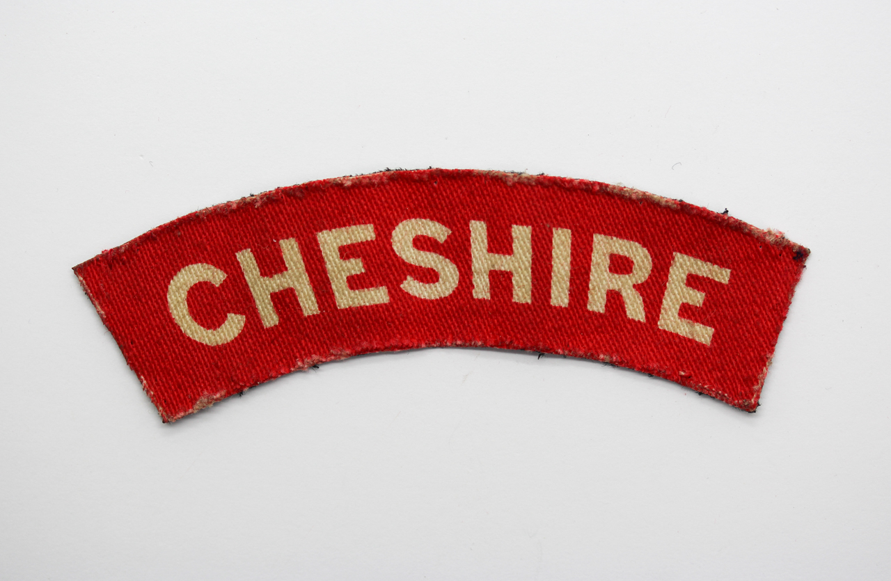 Cheshire Regiment (CHESHIRE) WW2 Printed Shoulder Title