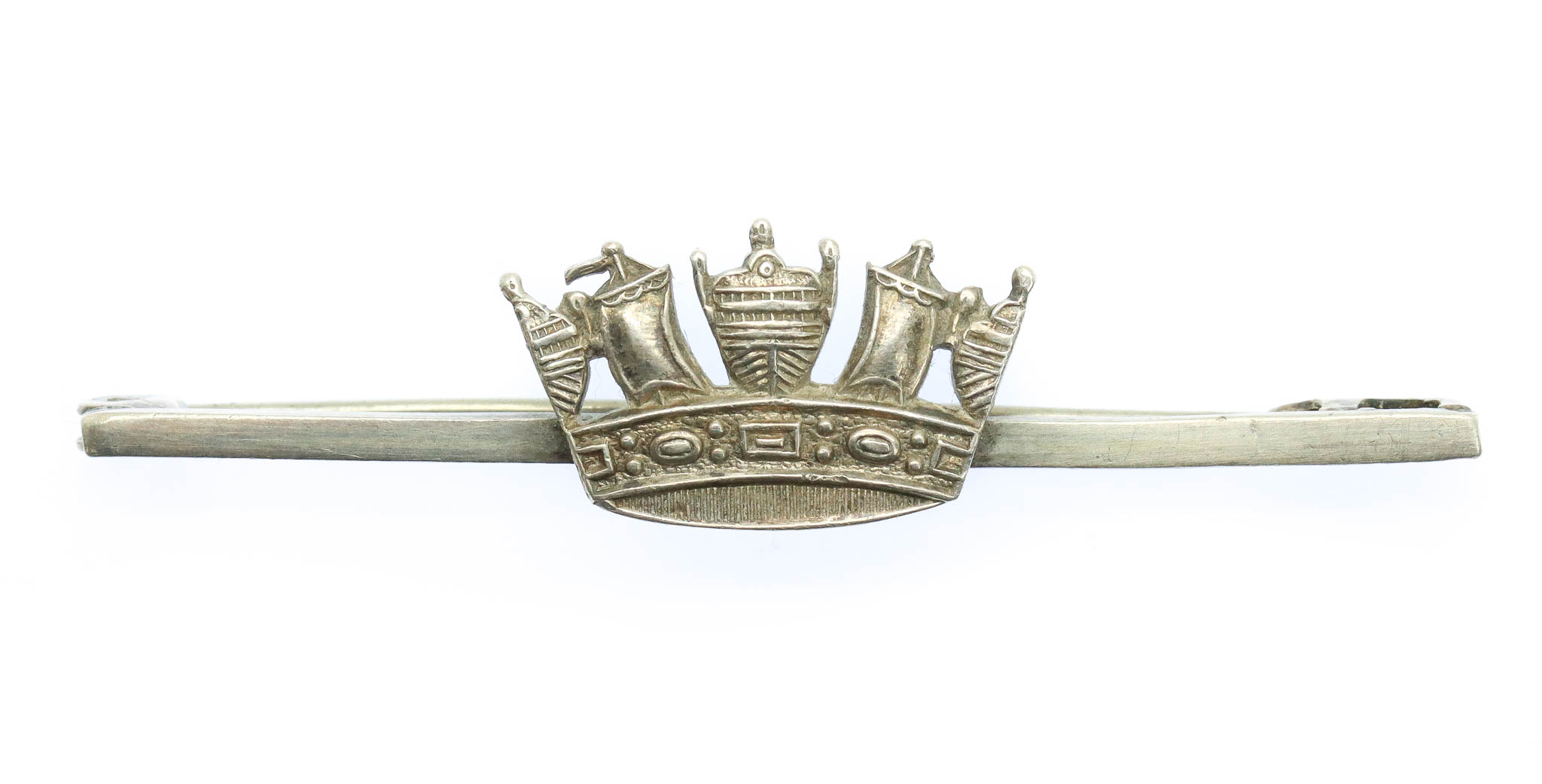 Royal Navy & Merchant Navy Sterling Silver Sweetheart Brooch