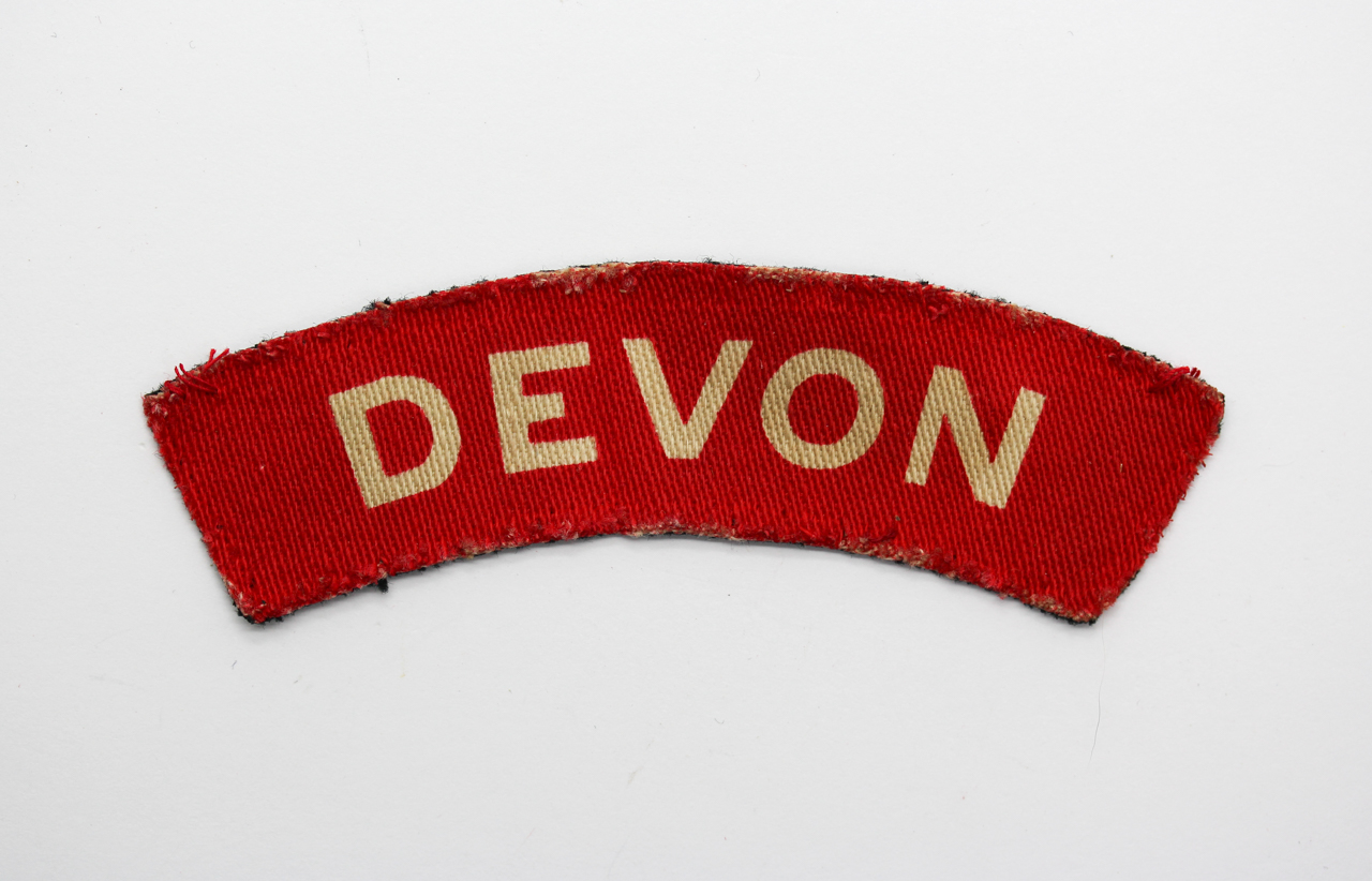 Devonshire Regiment (DEVON) WW2 Printed Shoulder Title