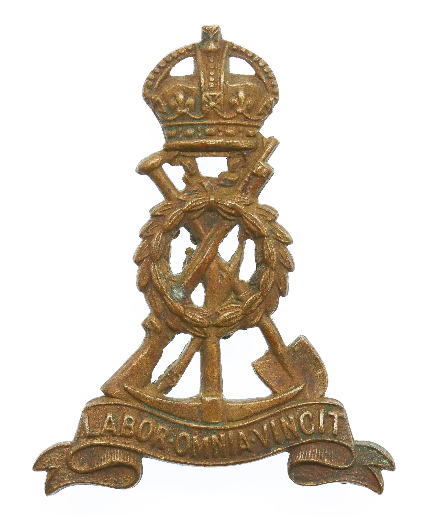 Pioneer Corps Cap Badge - King's Crown