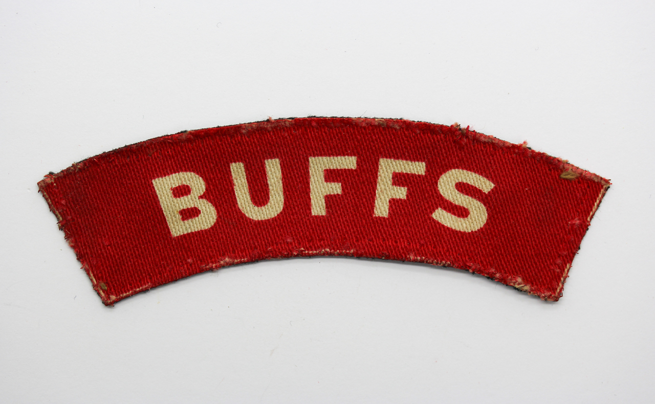East Kent Regiment (BUFFS) WW2 Printed Shoulder Title