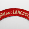 York & Lancaster Regiment (YORK AND LANCASTER) WW2 Printed Shoulder Title