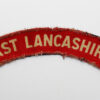 East Lancashire Regiment (EAST LANCASHIRE) WW2 Printed Shoulder Title