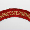 Worcestershire Regiment (WORCESTERSHIRE) WW2 Printed Shoulder Title