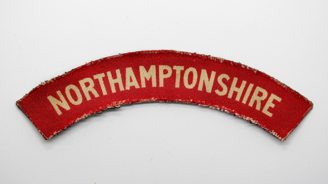 Northamptonshire Regiment (NORTHAMPTONSHIRE) WW2 Printed Shoulder Title