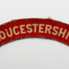 Gloucestershire Regiment (GLOUCESTERSHIRE) WW2 Printed Shoulder Title