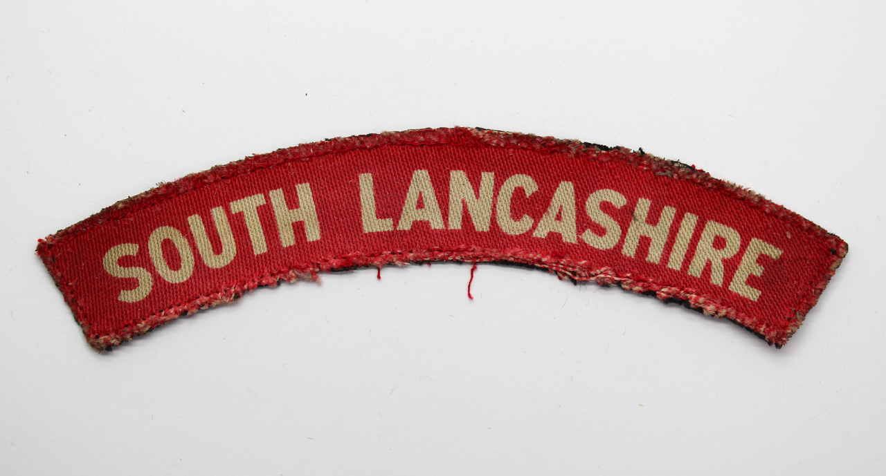 South Lancashire Regiment (SOUTH LANCASHIRE) WW Printed Shoulder Title
