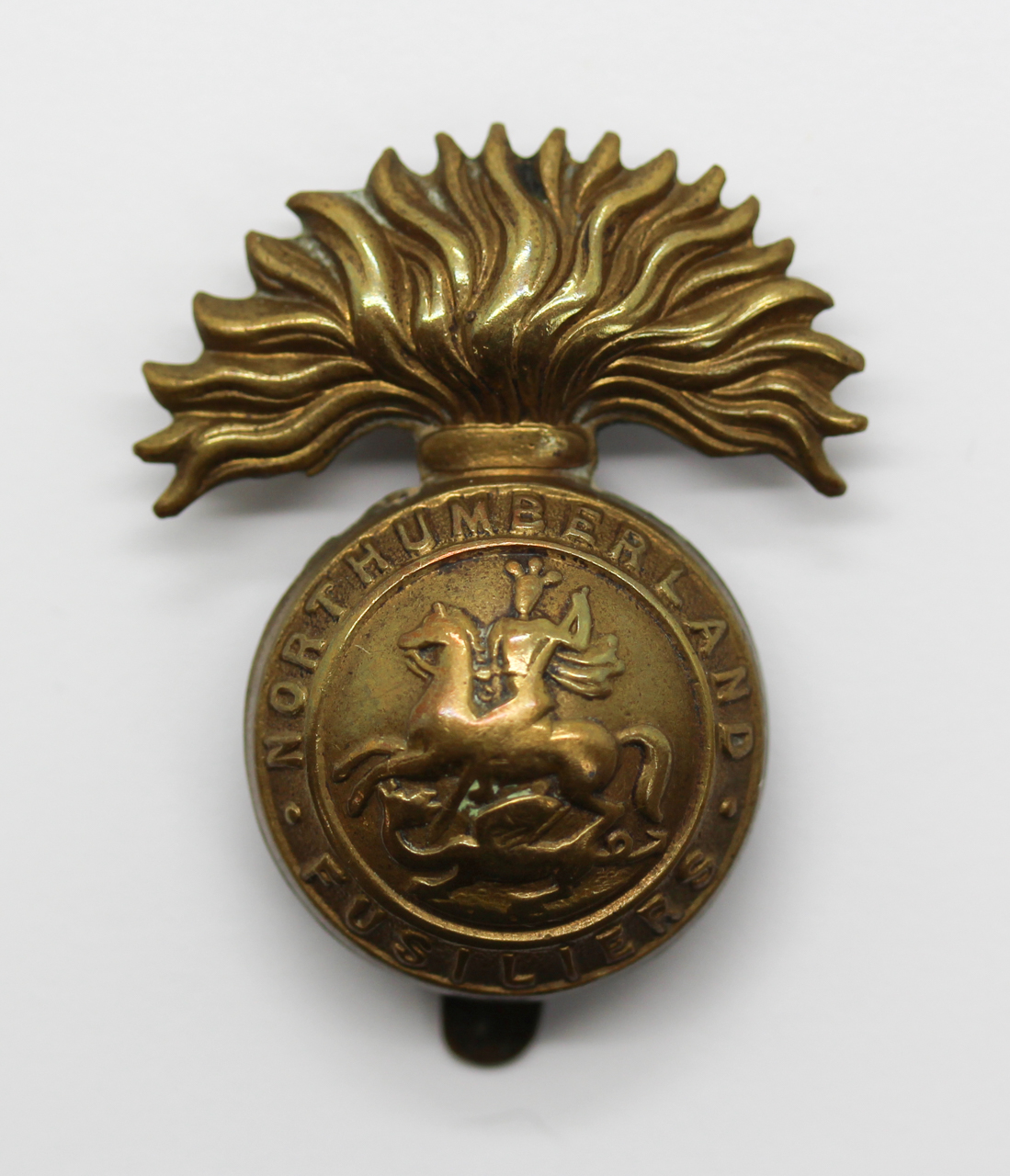 Northumberland Fusiliers Brass Cap Badge