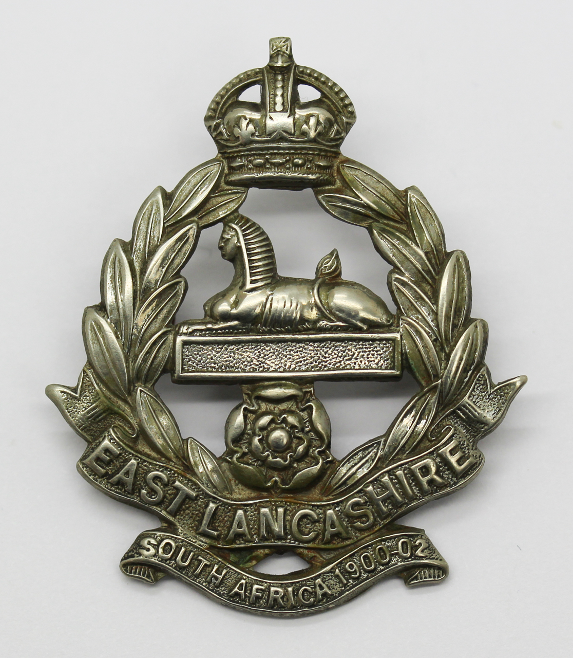 Scarce 2nd Volunteer Bn. East Lancashire Regiment Cap Badge (c. 1905 - 08)
