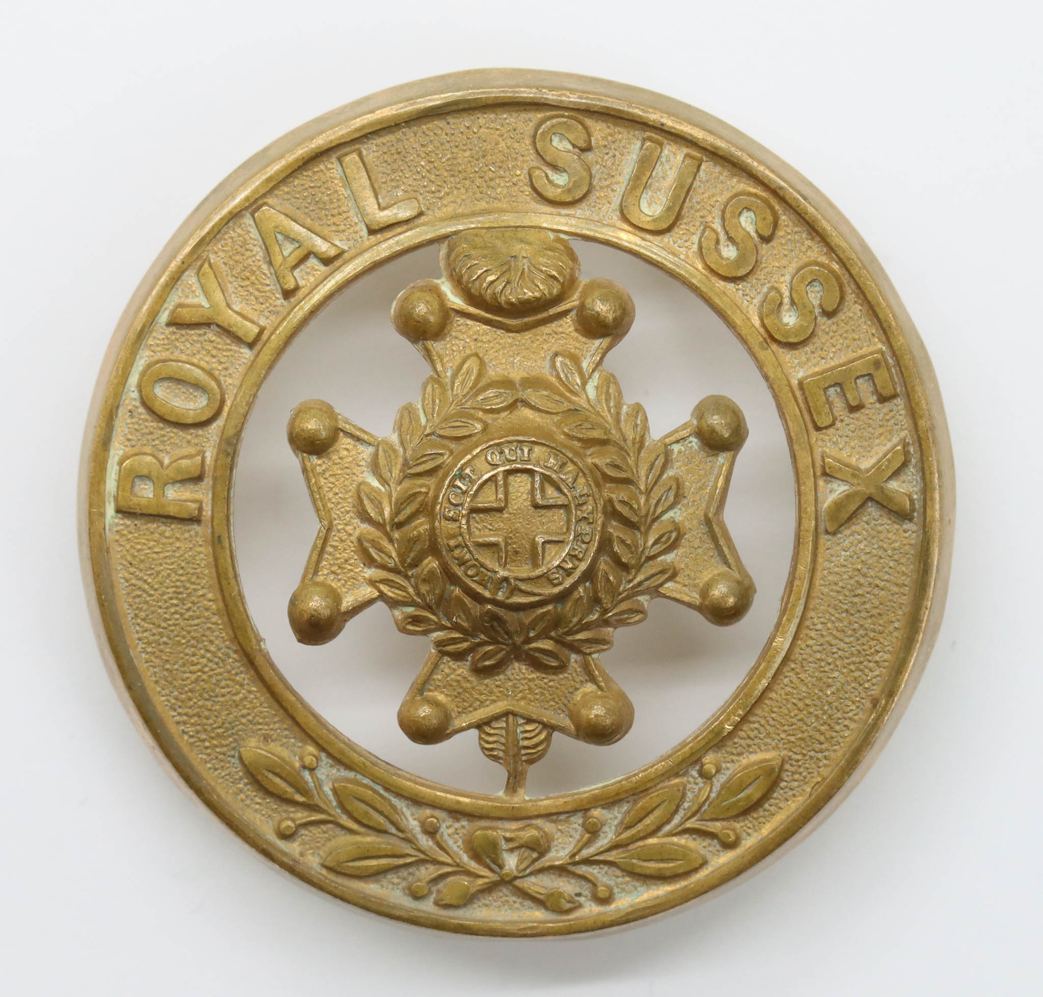 Royal Sussex Regiment Helmet Plate Centre