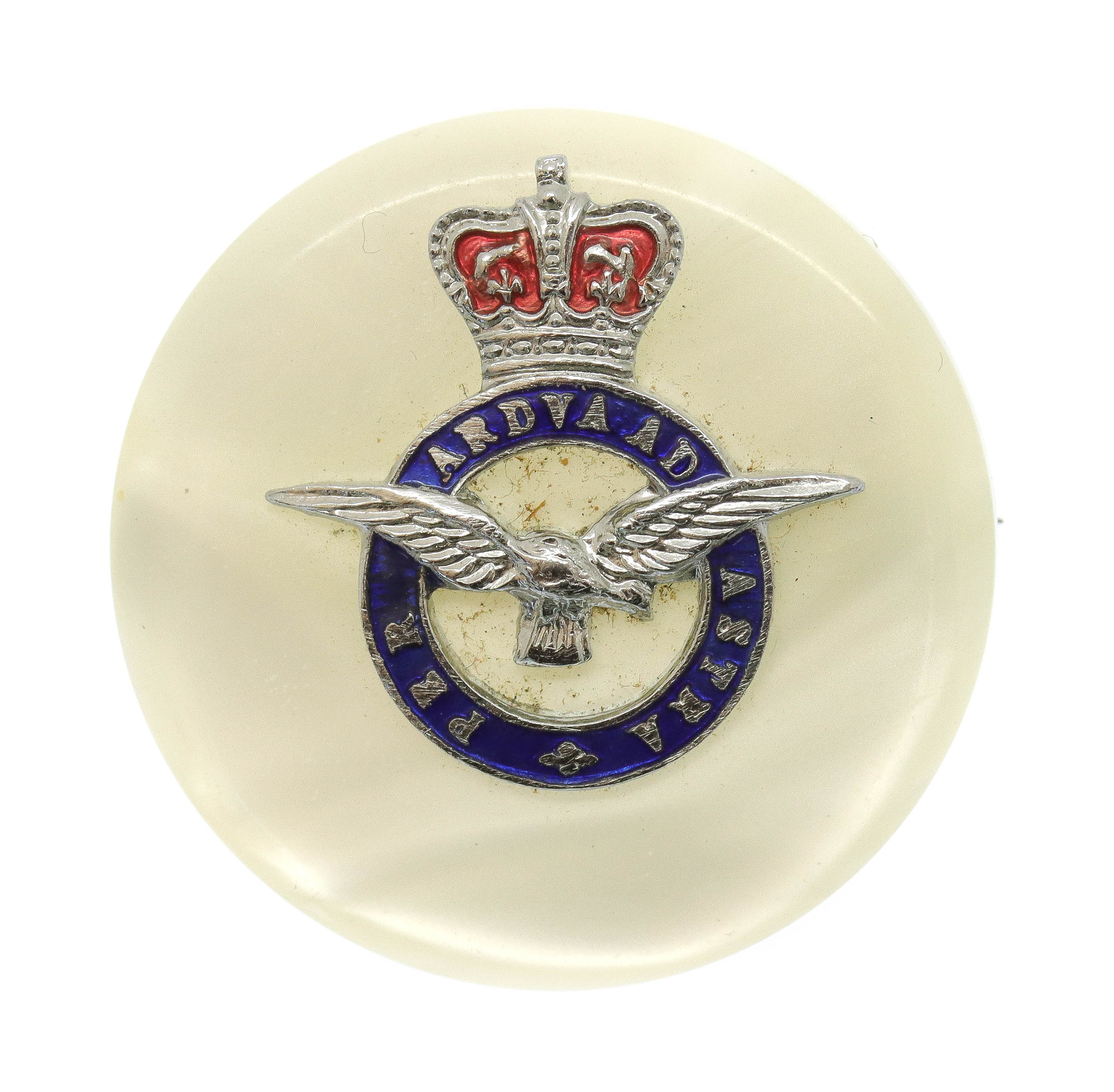 Royal Air Force (R.A.F.) Sweetheart Brooch - Queen's Crown 